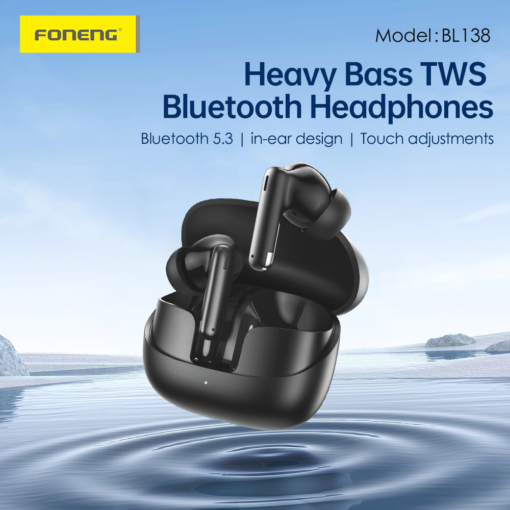 FONENG BL138 In-Ear TWS Bluetooth Headset - Black