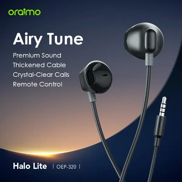 Oraimo OEP-320 half in-ear 3.5MM Earphone