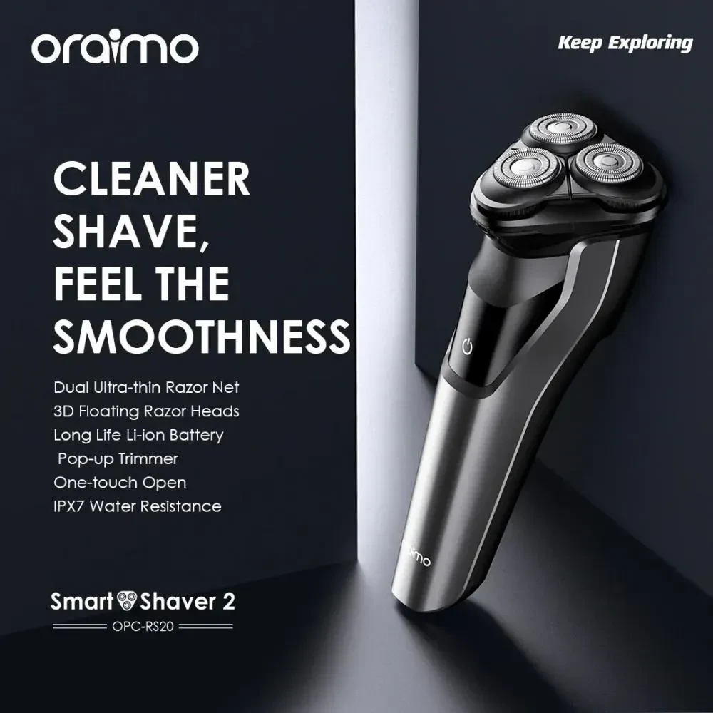 oraimo Smart Shaver 3D Rotary Electric Shaver