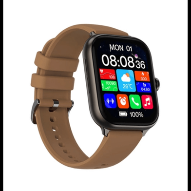 IMIKI ST1 Calling AMOLED Smart Watch - Brown