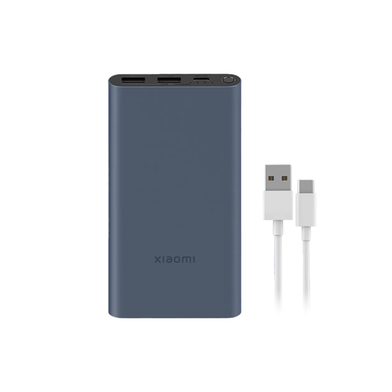 Xiaomi 22.5W 10000mAh Two Way Fast Charging Metal Casing Power Bank with Type C Cable - Black