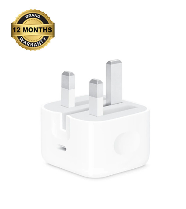 Apple 20W USB-C Power Adapter Folding pins (New Pack) - White (Model -A2344)