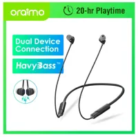 Oraimo OEB-E30D Shark 4 - Dual EQ - 20-hr Playtime - IPX5 Waterproof - Neckband Wireless Earphone Bluetooth Headset